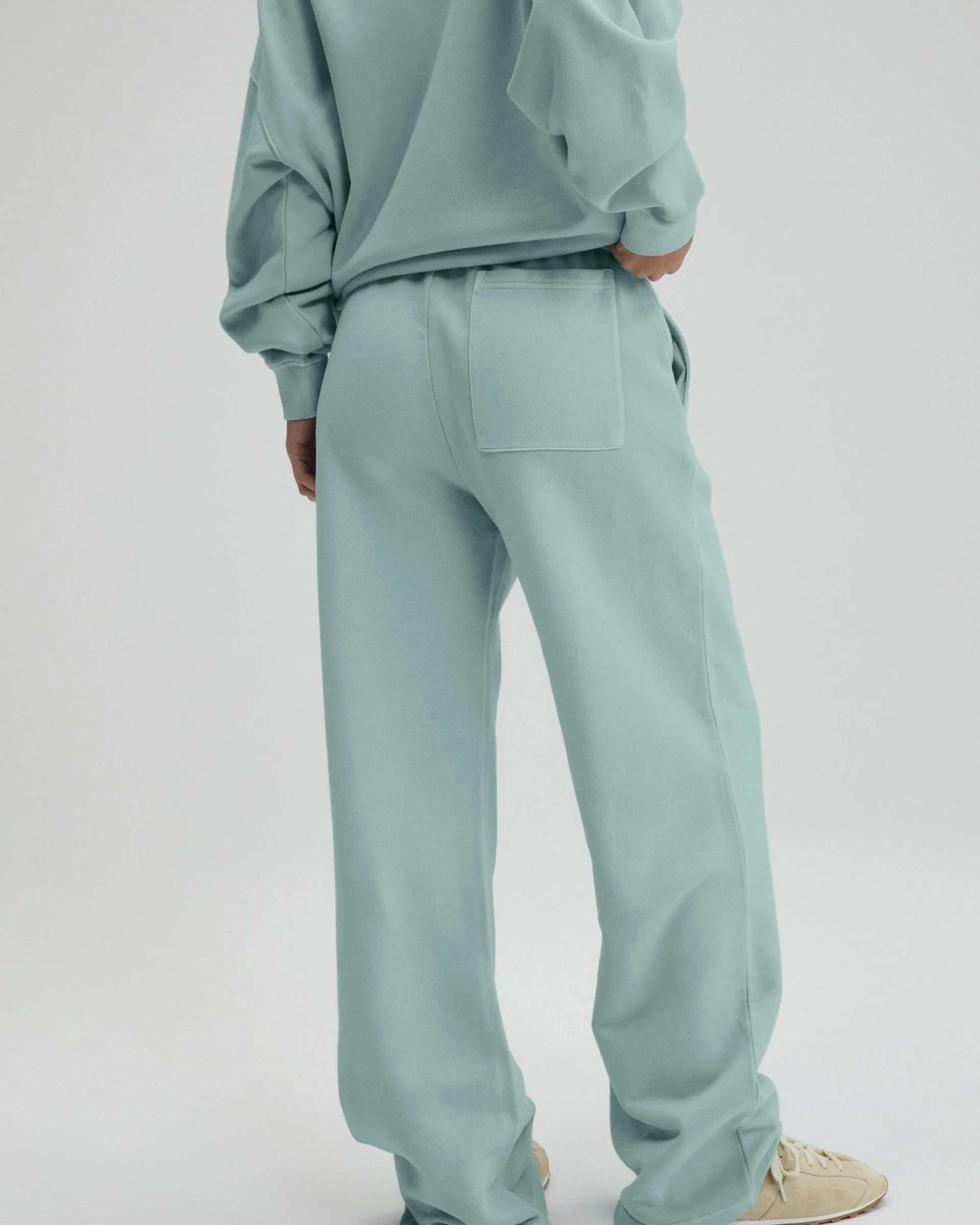 Echo Washed Straight Leg Sweatpants - Ocean Blue/Midnight Blue