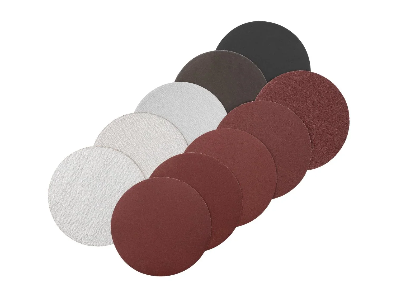 Set de disques ou Plateau auto-agrippant avec disques abrasifs,  115 mm
