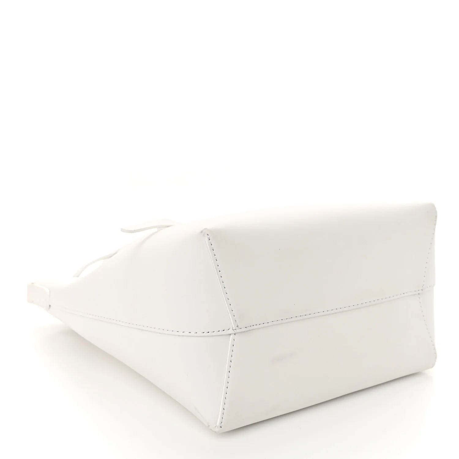 Calfskin Mini Bucket Bag White