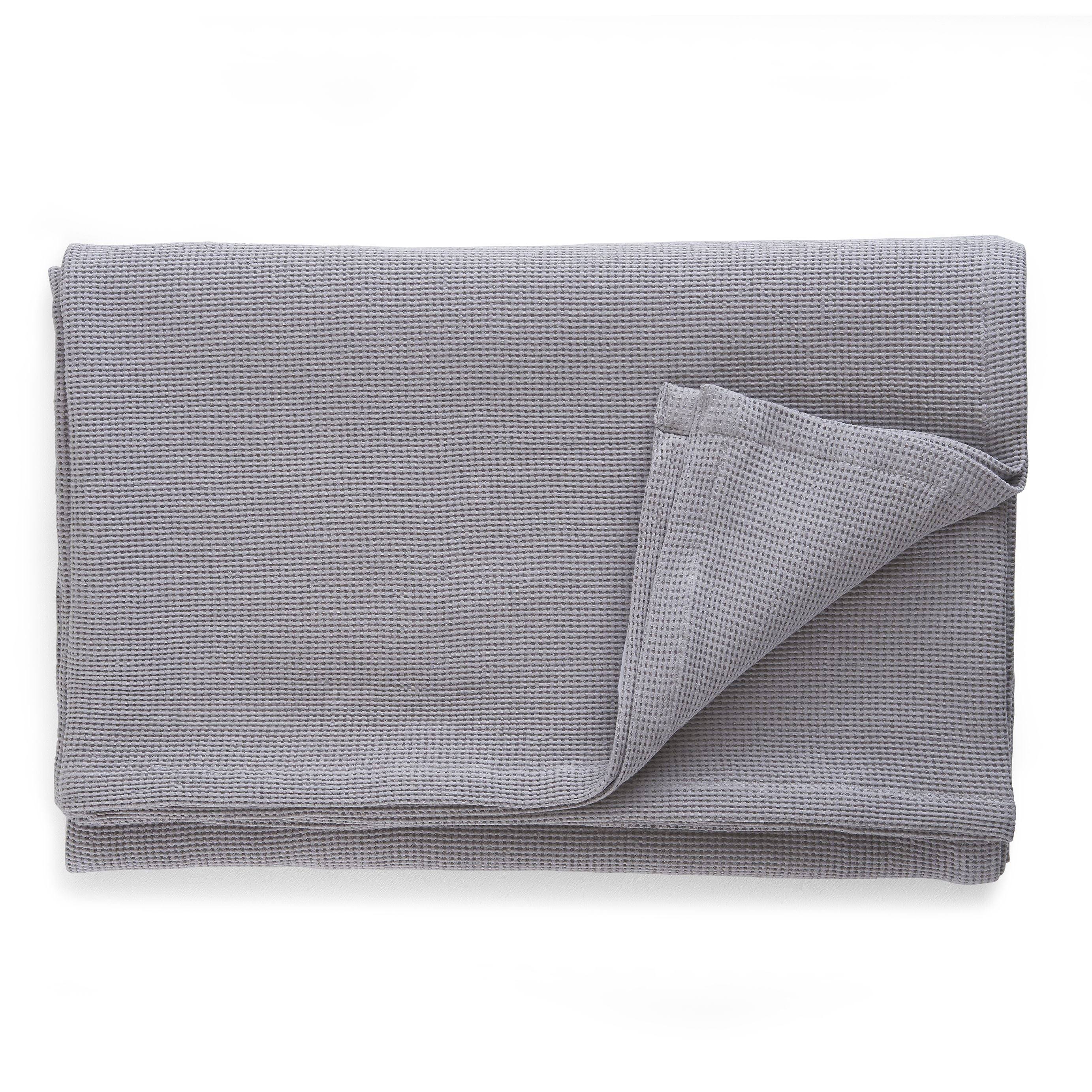 Better Homes & Gardens Cotton Waffle Bed Blanket, Full/Queen, Gray