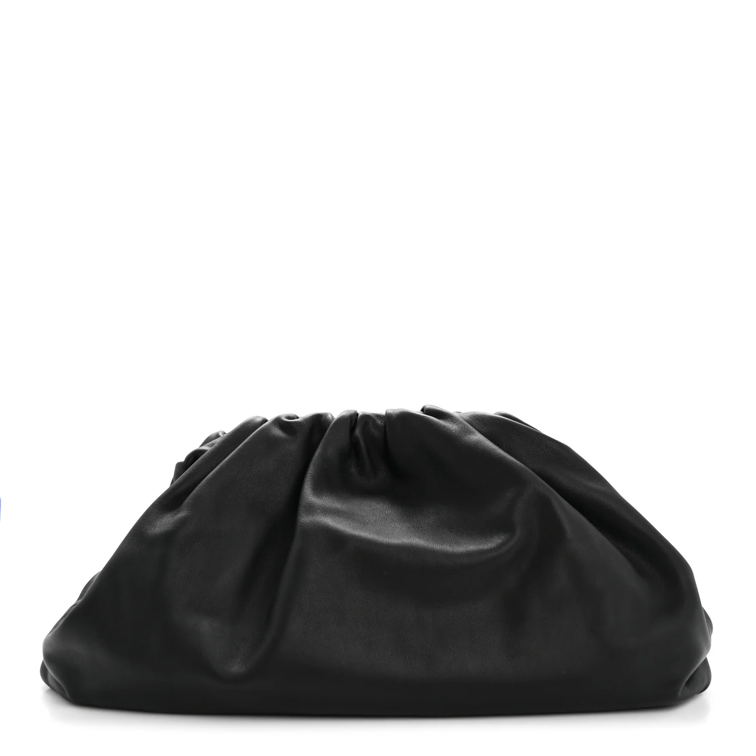 Smooth Butter Calf The Pouch Oversized Clutch Black