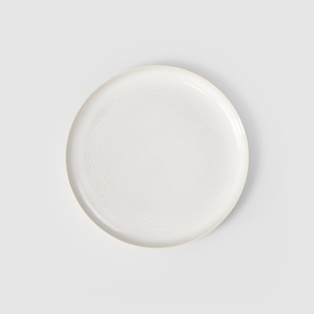 Crafted Dinner plate - White, 10.2'', Premium Porcelain