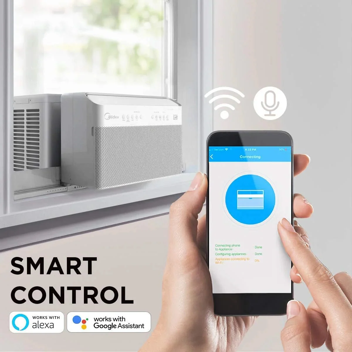 U-shaped Inverter Window Air Conditioner 12,000BTU with Open Window Flexibility, Robust Installation,extreme Quiet, 35% Energy Saving, Smart…