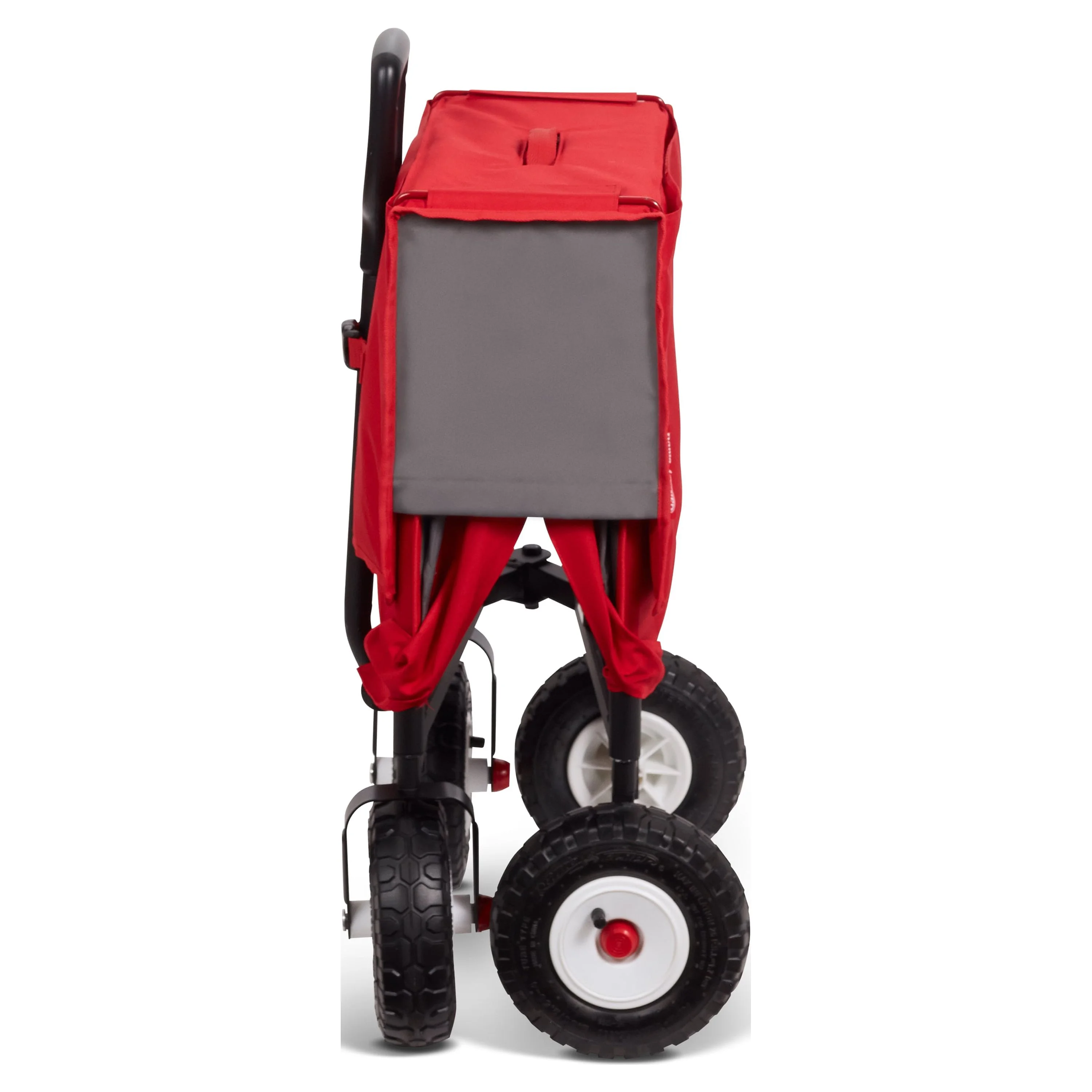 Radio Flyer, 3 - in - 1 All - Terrain EZ Fold Wagon with Canopy, Red and Gray, Air Tires