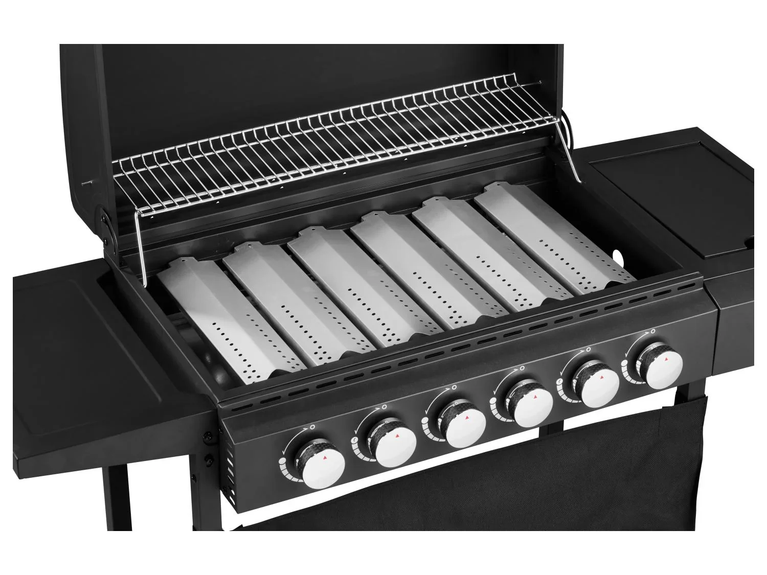 GRILLMEISTER Barbecue  gaz 6+1, 67 x 39 cm, 18 kW