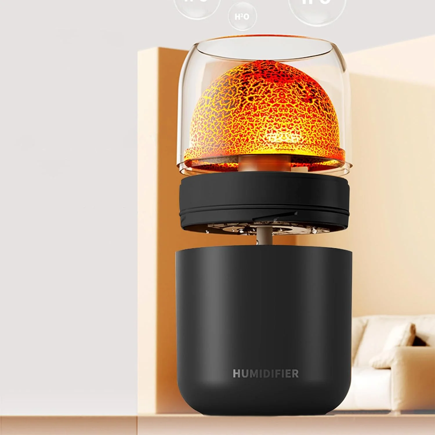Desk Cool Mist Humidifier - Aromatherapy Humidifier - Silent Humidifiers for Bedroom - Essential Oil Aroma Diffuser - USB Rechargeable Humidifier for Home Office