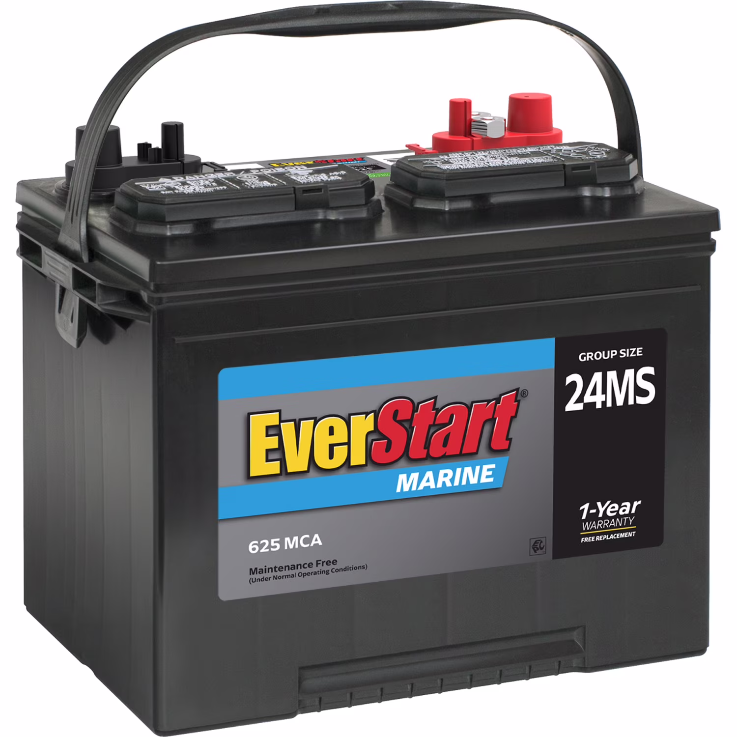 Lead Acid Marine Starting Battery, Group Size 24MS 12 Volt, 625 MCA*(Single)