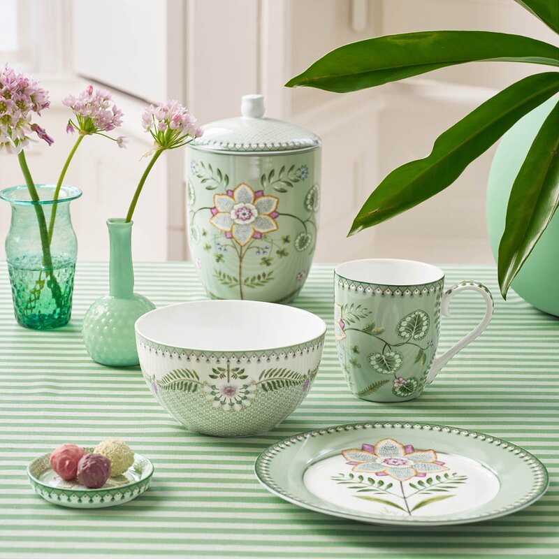 Lily & Lotus frokostsett 3 deler lysegrønn