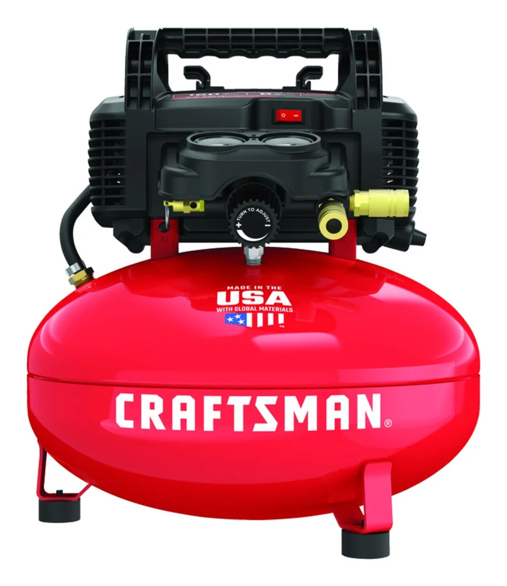 Red 0.8HP 150 PSI 1-Stage Oil-Free Air Compressor 6 gal - Image 9