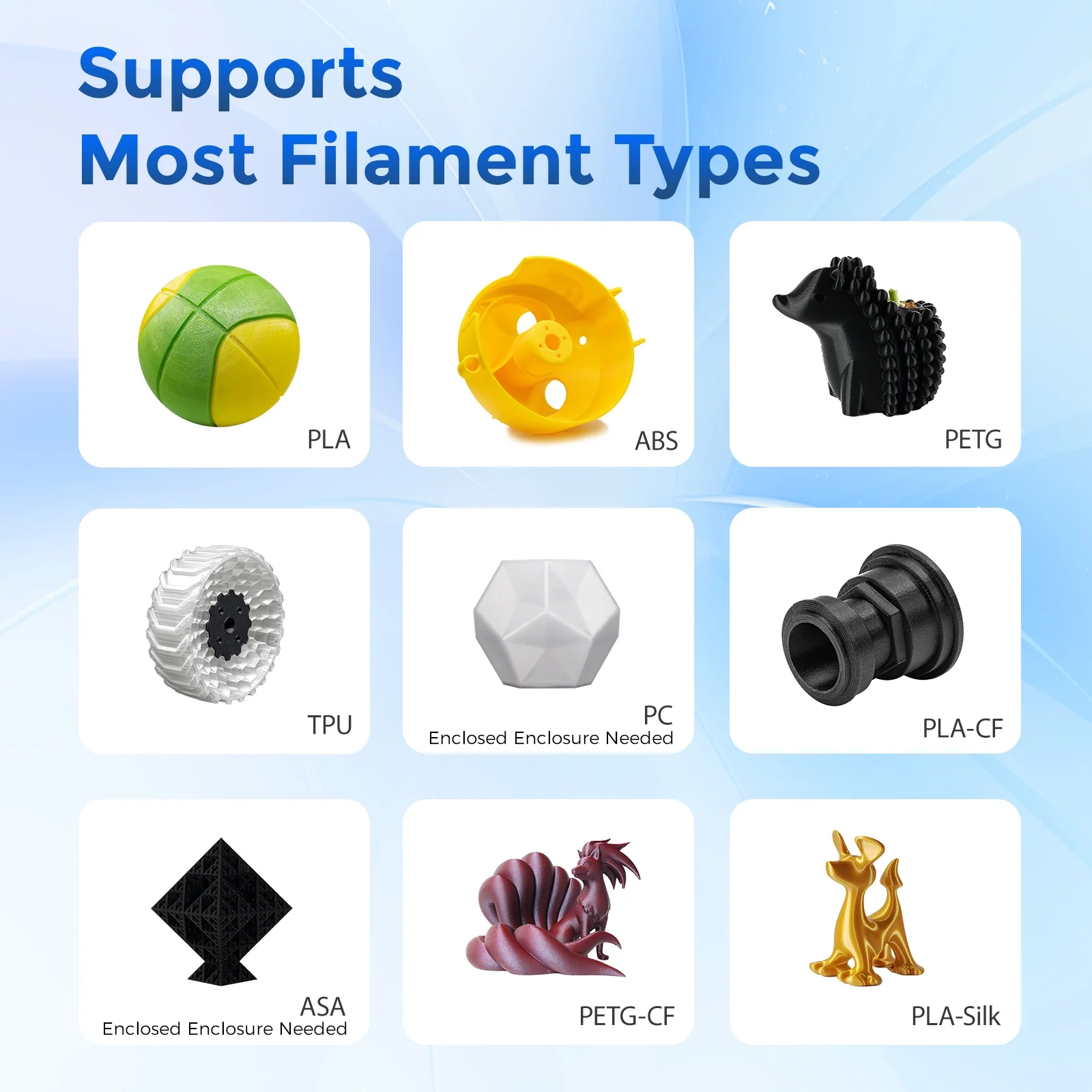 Adventurer 5M 3D Printer, Fully Auto Leveling 600mm/s High Speed Printing, Black(Adventurer 5M) - Image 7