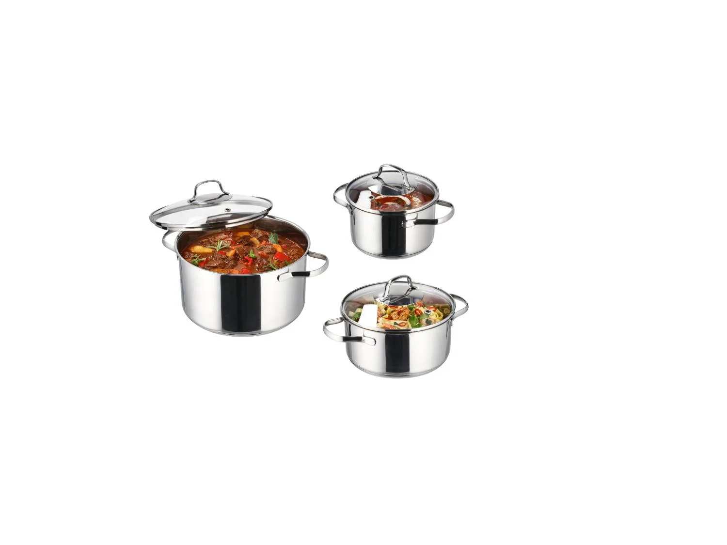 SILVERCREST Batterie de cuisine, 3 pices