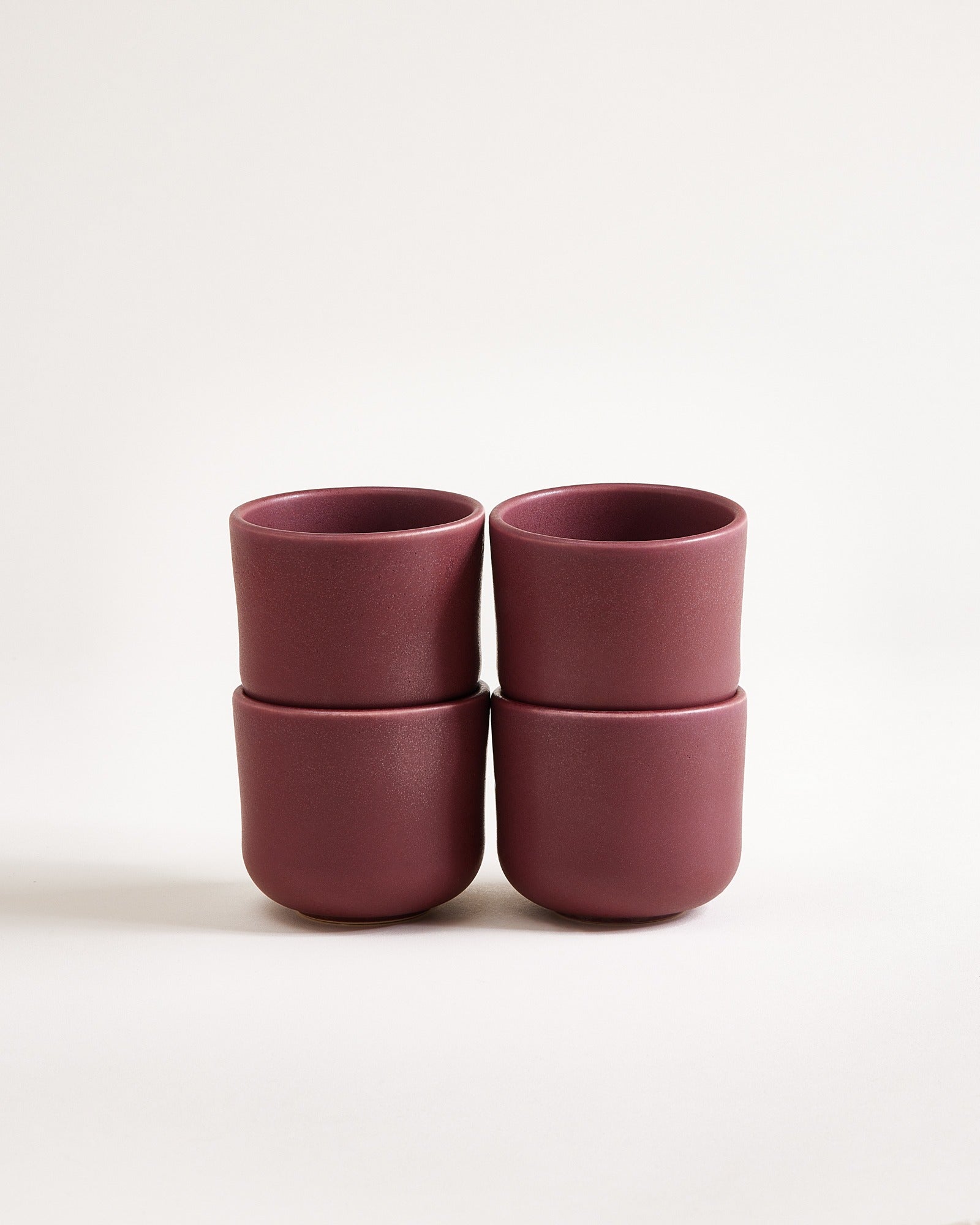 SERENO - SMALL CUP BURGUNDY SET OF 4
