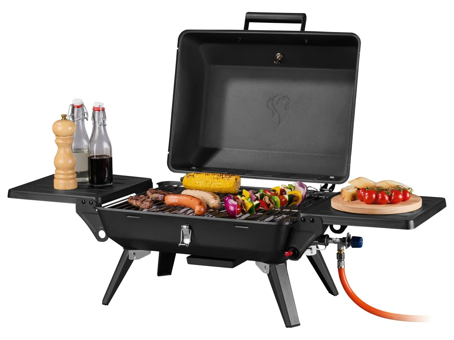 GRILLMEISTER Barbecue  gaz 1 brleur, 44,5 x 34,5 cm, 3,6 kW