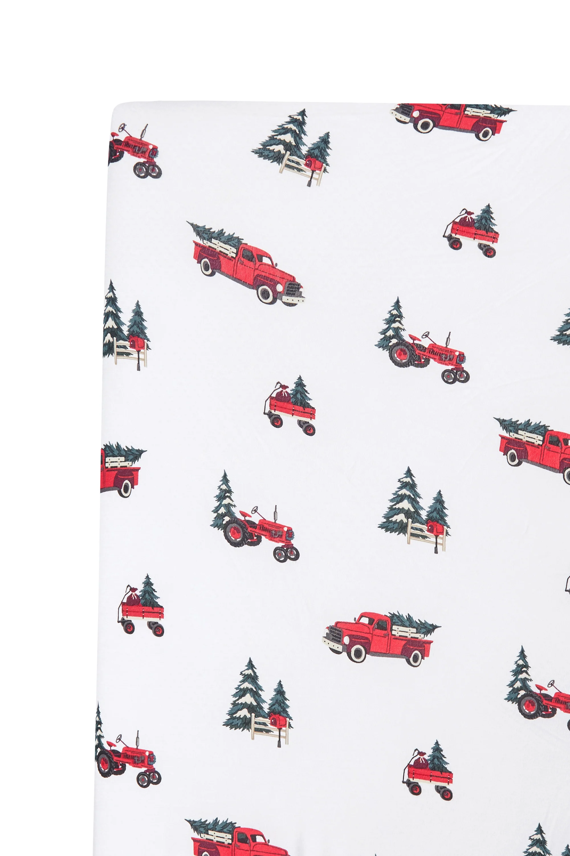 Twin Sheet in Holiday Tree Farm