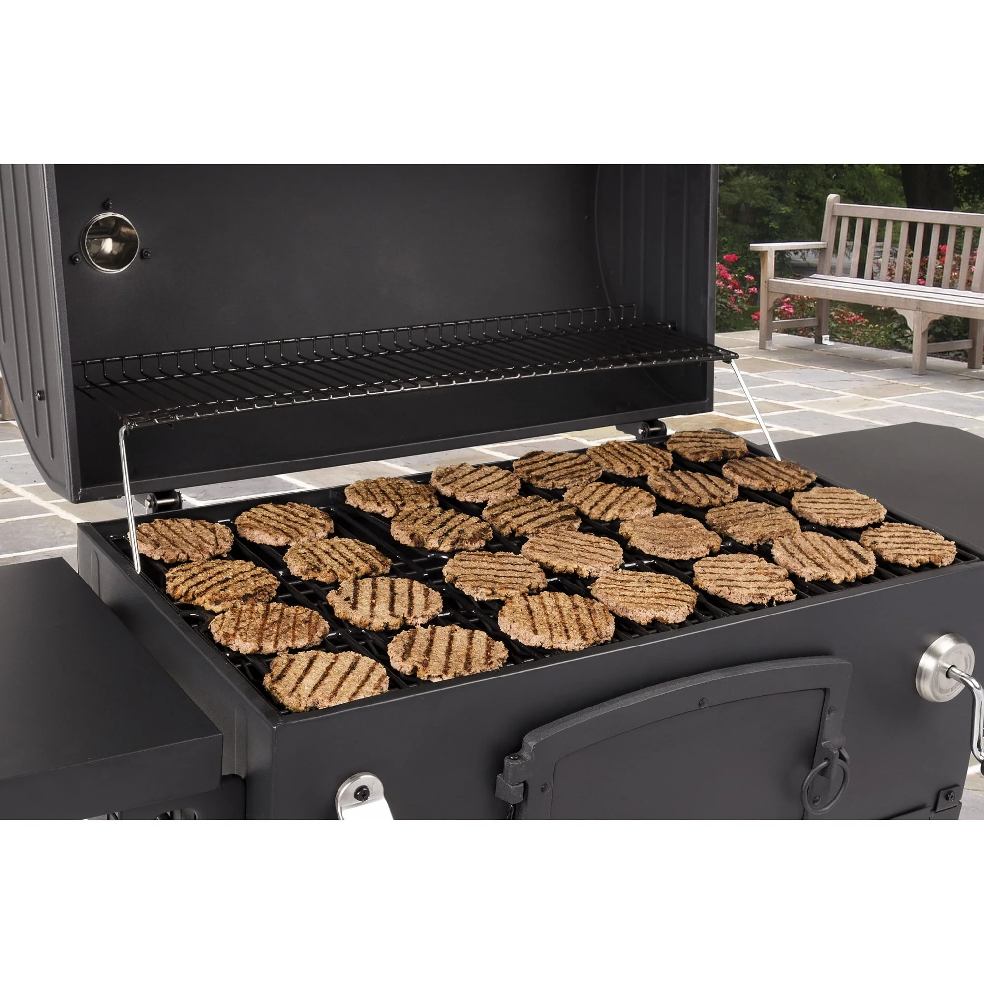 X Large Heavy Duty Charcoal Grill 32 in W 816 sq in of Cooking Area Black Image 6