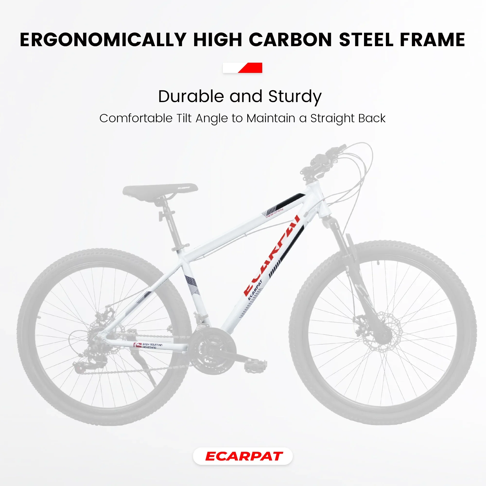 27 Mountain Bike, 21-Speed Dual Disc Brakes with Aluminum Frame – Black