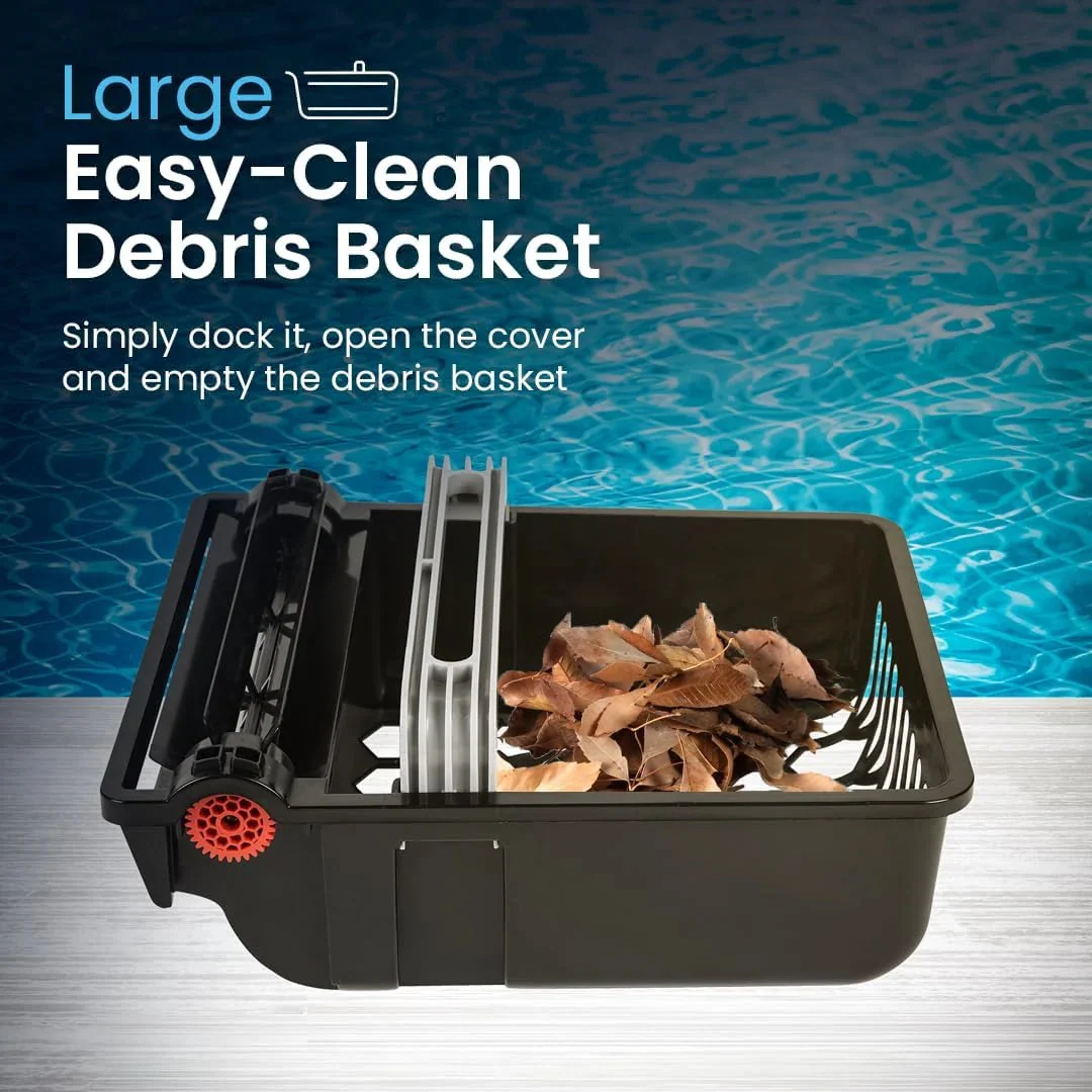 Betta Se Solar Powered Automatic Robotic Pool Surface Skimmer Cleaner with 30 Hour Continuous Cleaning Battery Power and Re Engineered Twin