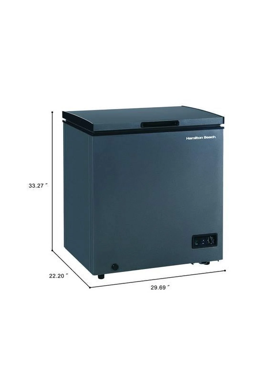 5.0 cu ft Commercial Chest Freezer, Dark Granite - Image 4
