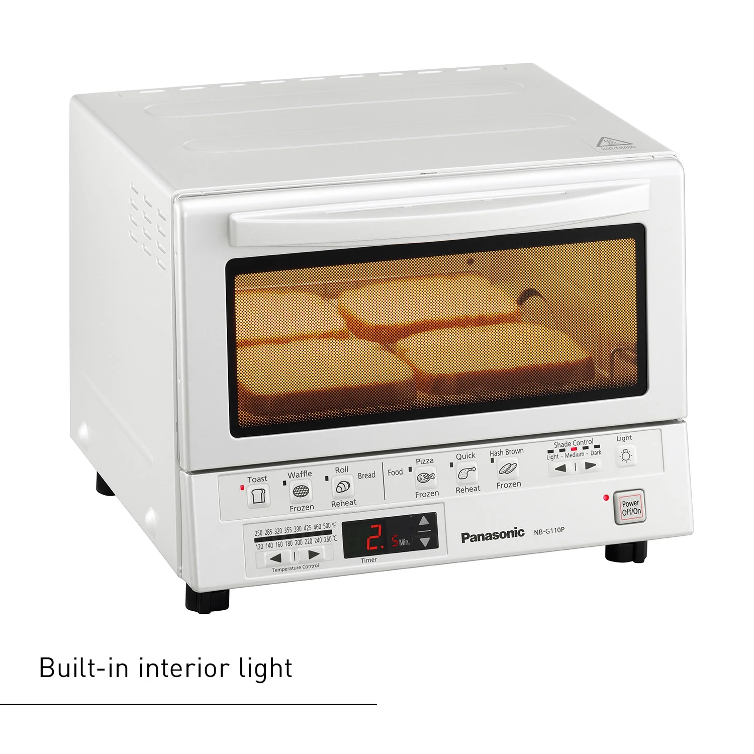 FlashXpress 1300 W 4-Slice Countertop Toaster Oven(White) - Image 4