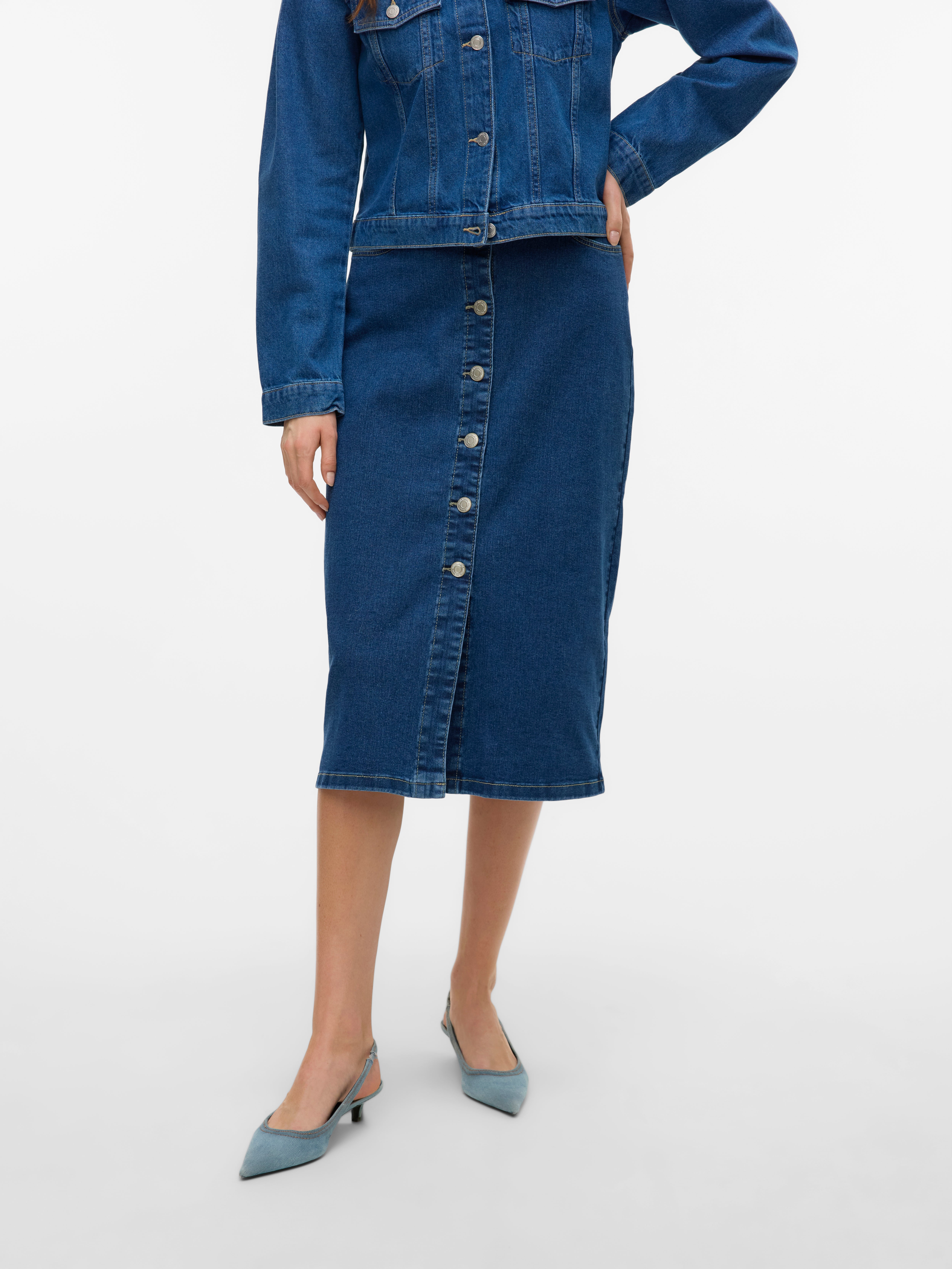 VERO MODA® VMNATTY Mid waist Midi skirt