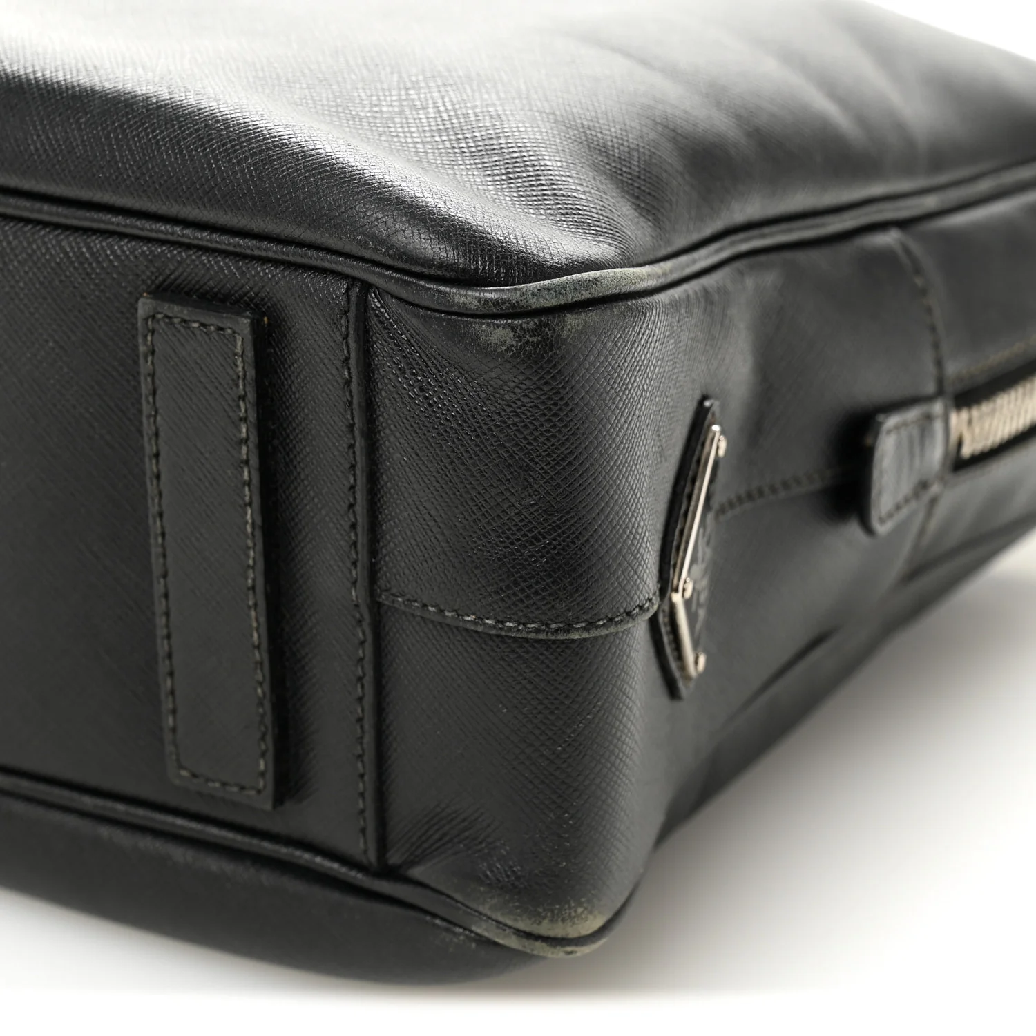 Saffiano Travel Briefcase Black