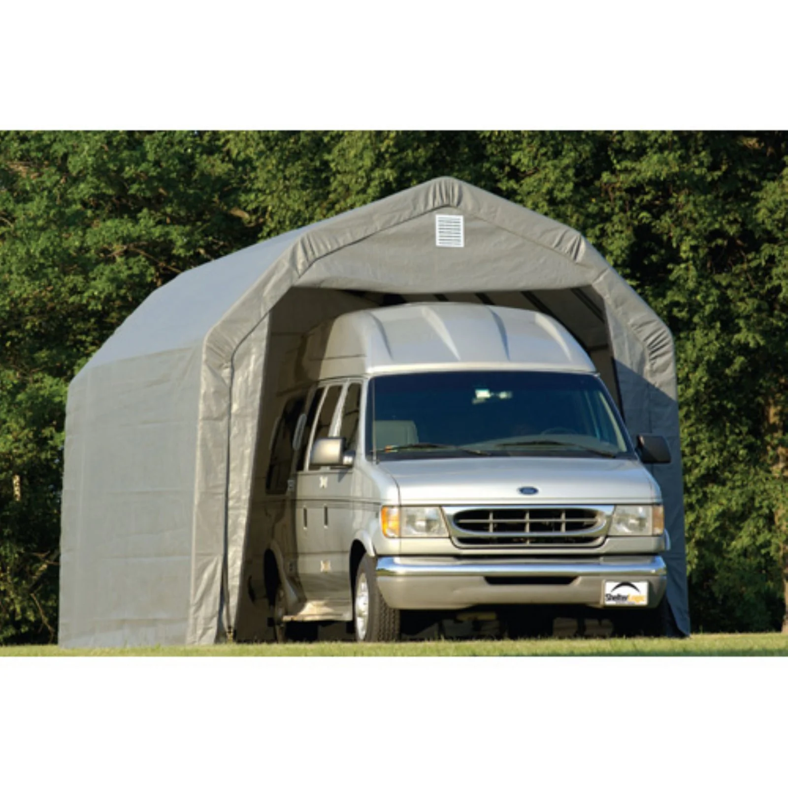 12' x 24' x 11' Barn Style Shelter(Green) - Image 2