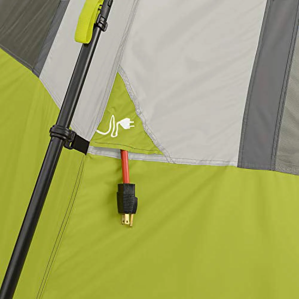 6 Person Instant Cabin Tent with Wall Organizer (Gray) - Image 8