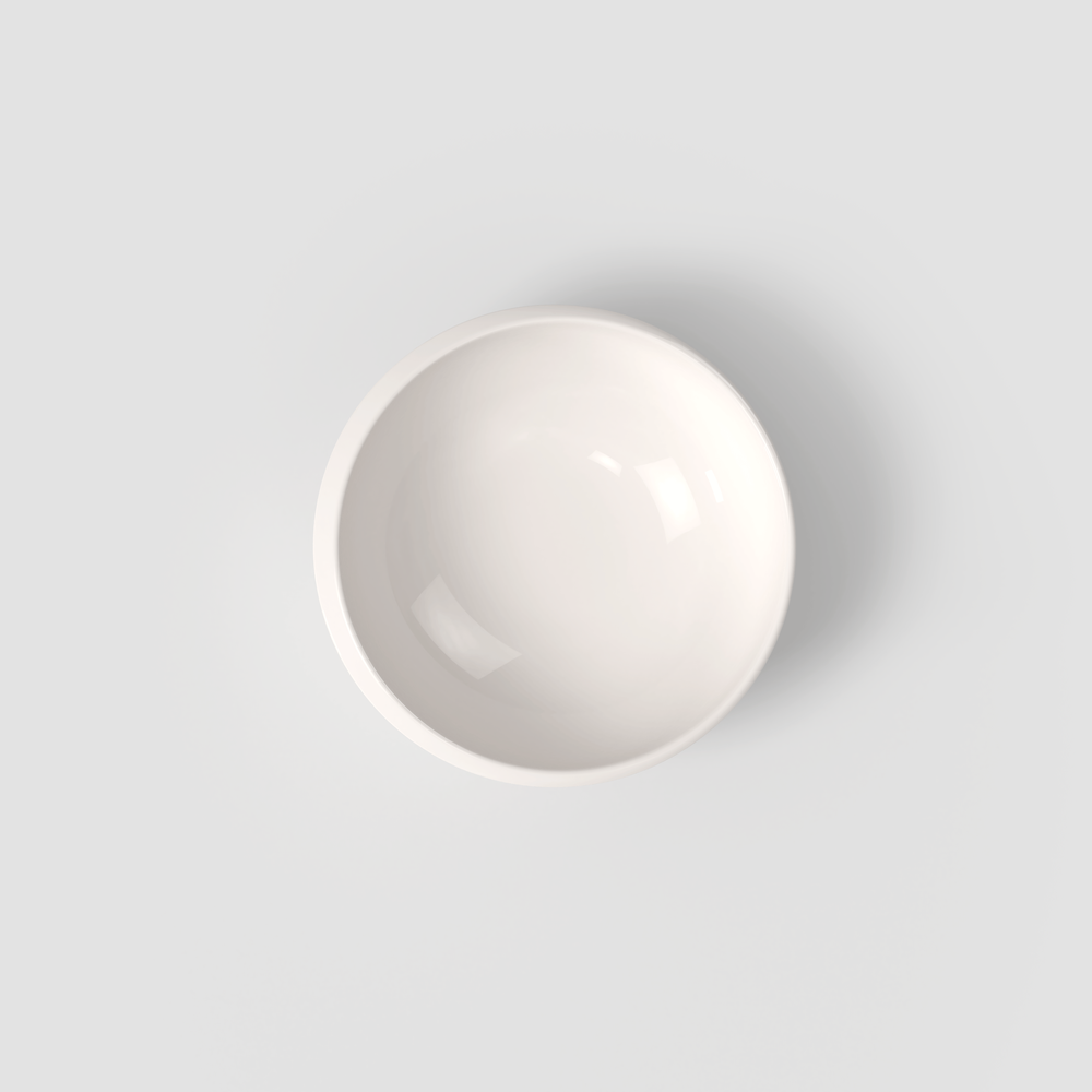 NewMoon Appetizer/ Dessert Bowl - White, 4.8 oz, Premium Porcelain
