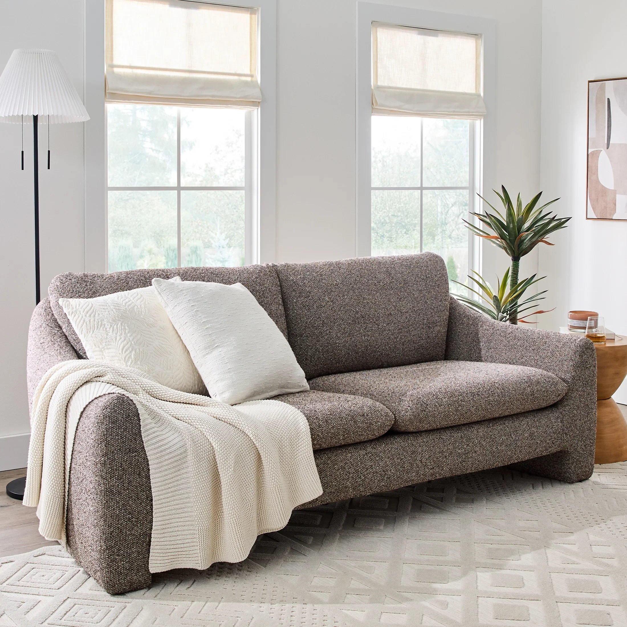 Better Homes & Gardens 83.86 Emerson Sofa, Truffle Brown