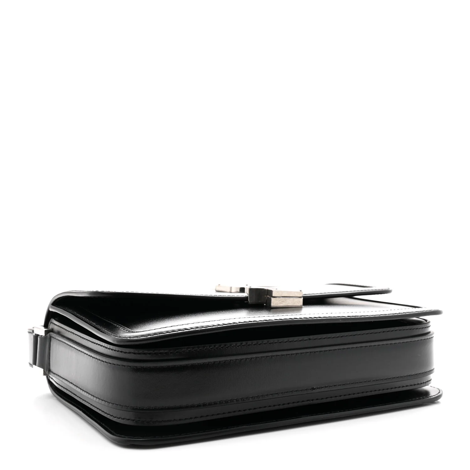 Box Calfskin Monogram Medium Solferino Satchel Black