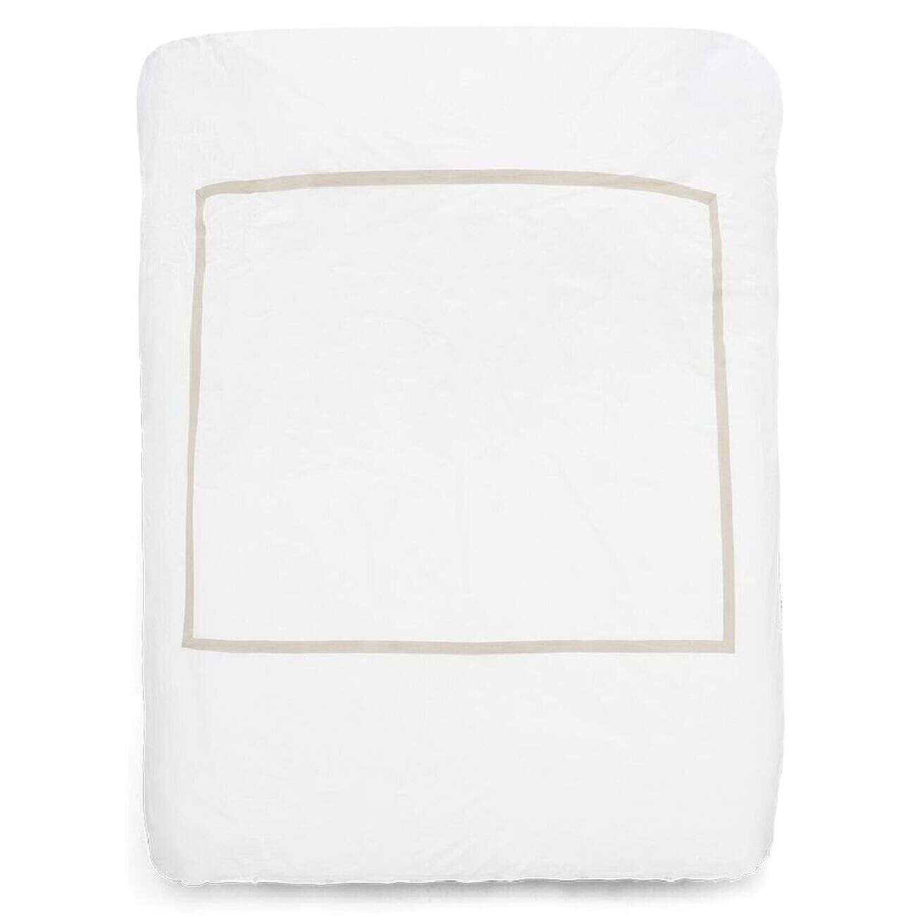 Parure de lit 2 personnes 240x220cm réversible beige et gris