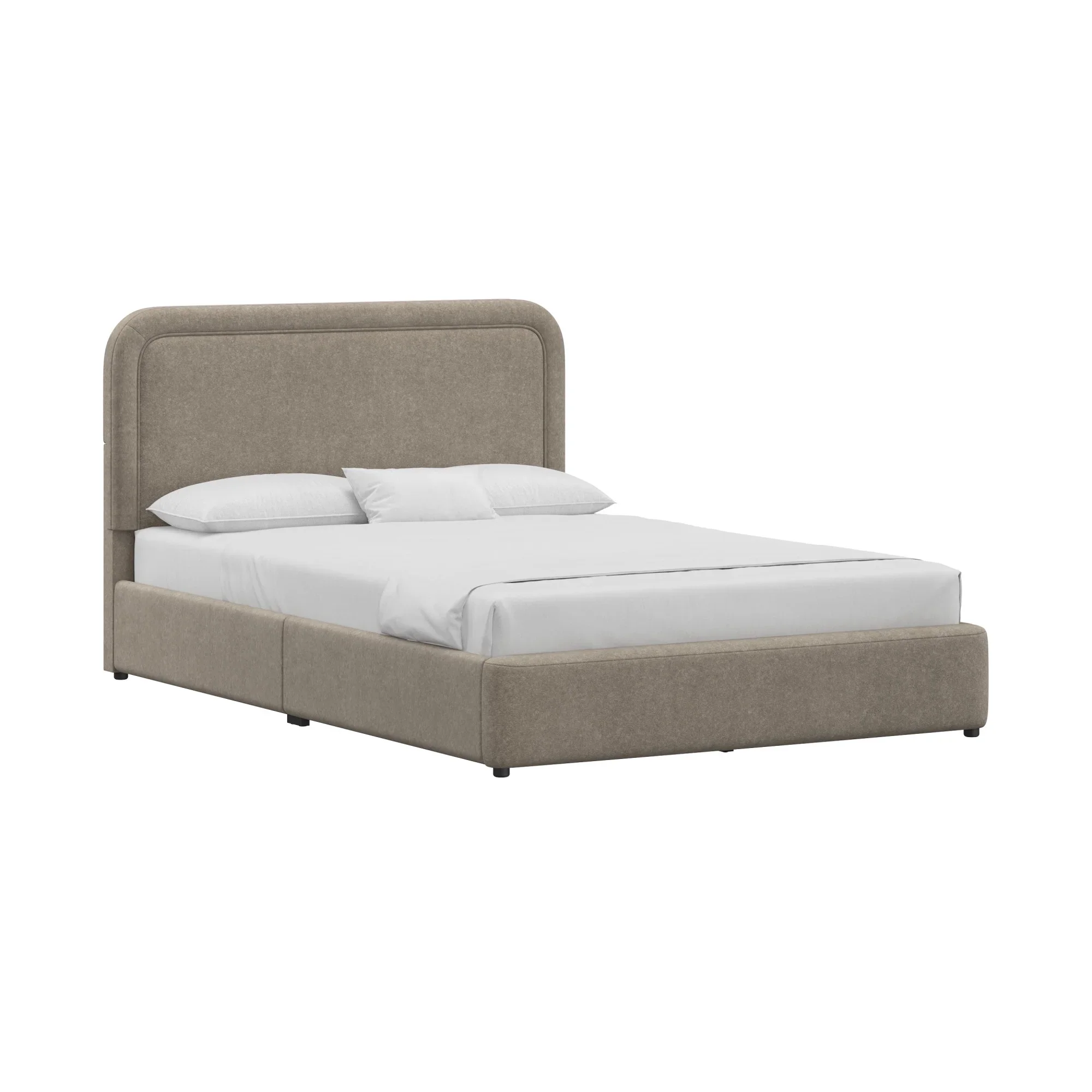 Better Homes & Gardens Juliet King Boucle Platform Bed, Ivory