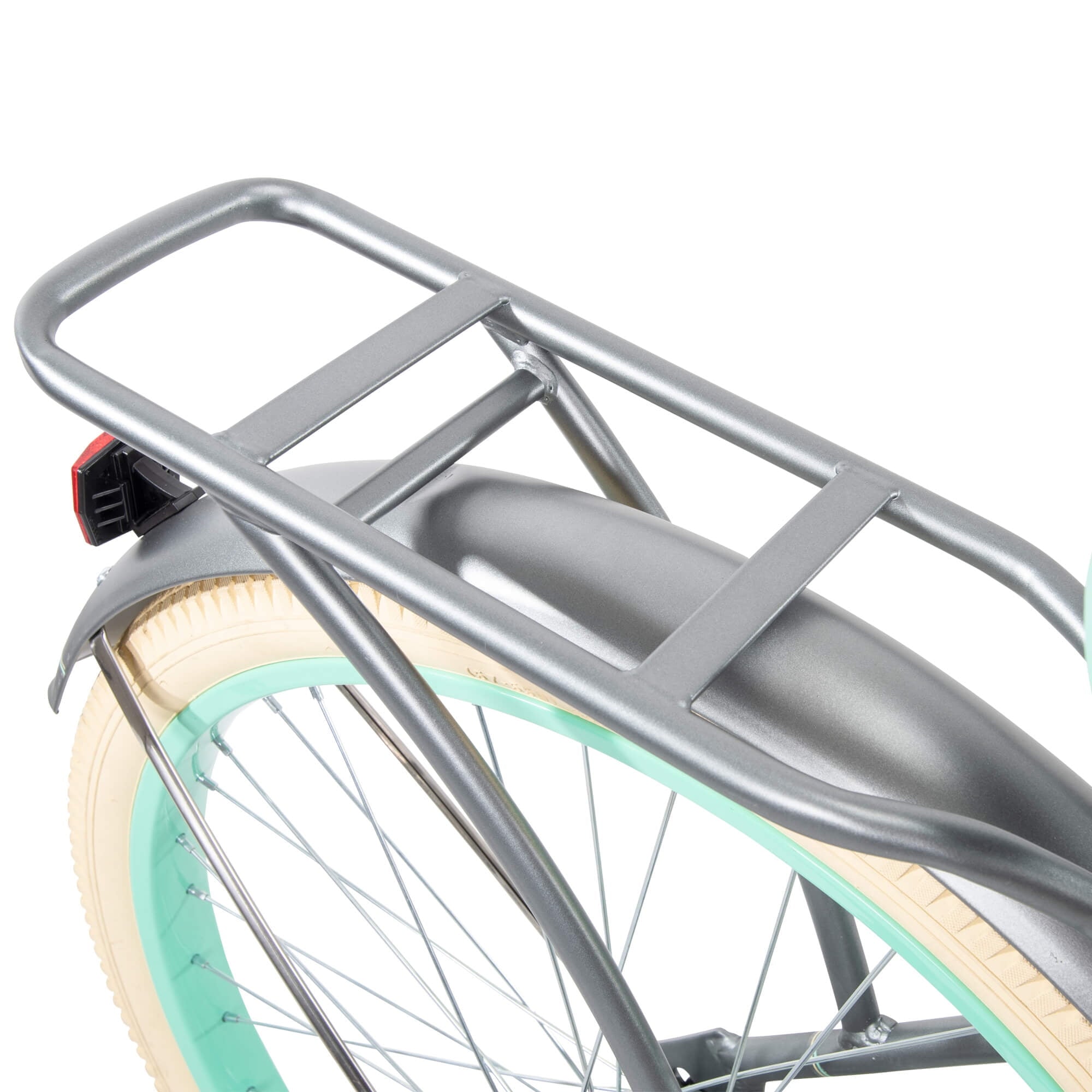 Nel Lusso Classic Cruiser Bike with Perfect Fit Frame. Women's. Gray. 26