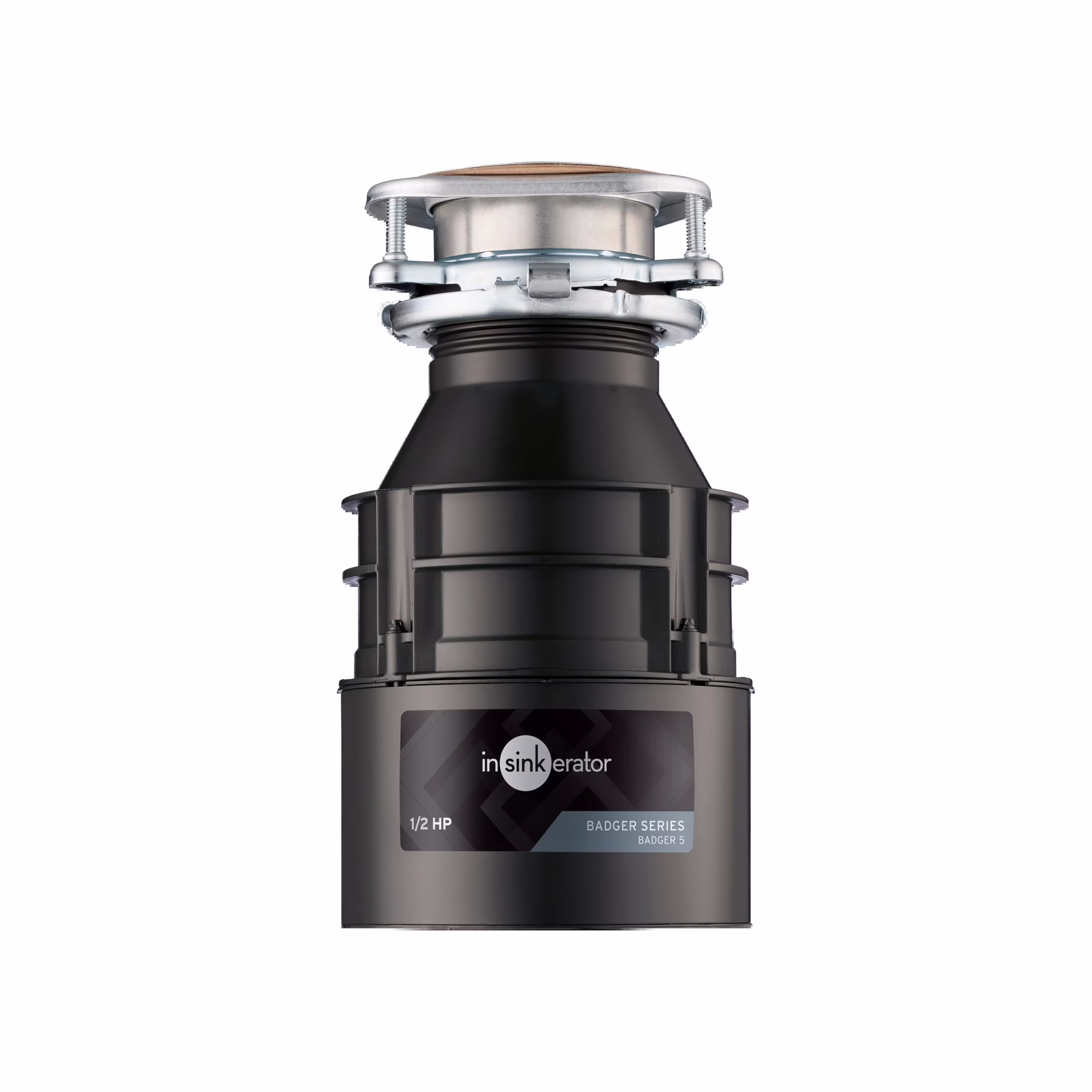 Badger 5 Garbage Disposal, Standard Series 1/2 HP Continuous Feed Food Waste Disposer, Black, Set of 1 C80