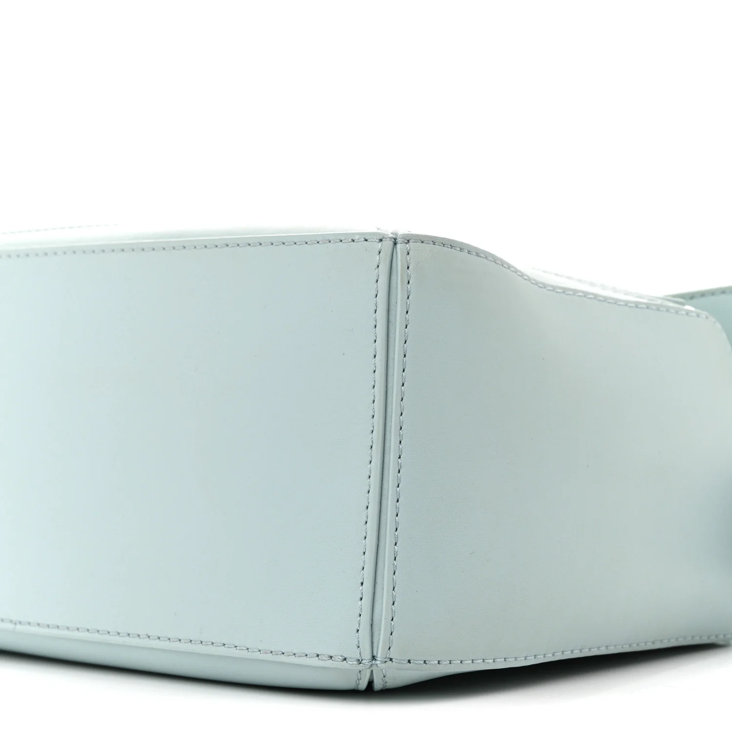 Grained Calfskin Small Puzzle Bag Aquamarine