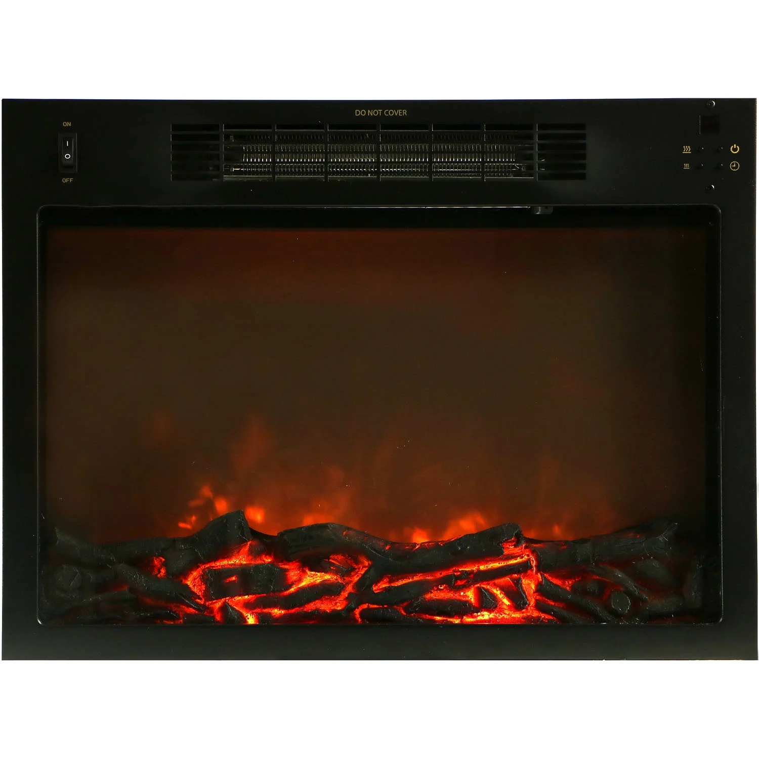 Cambridge Sorrento Electric Fireplace Heater with 47" Entertainment Stand and Charred Log Display