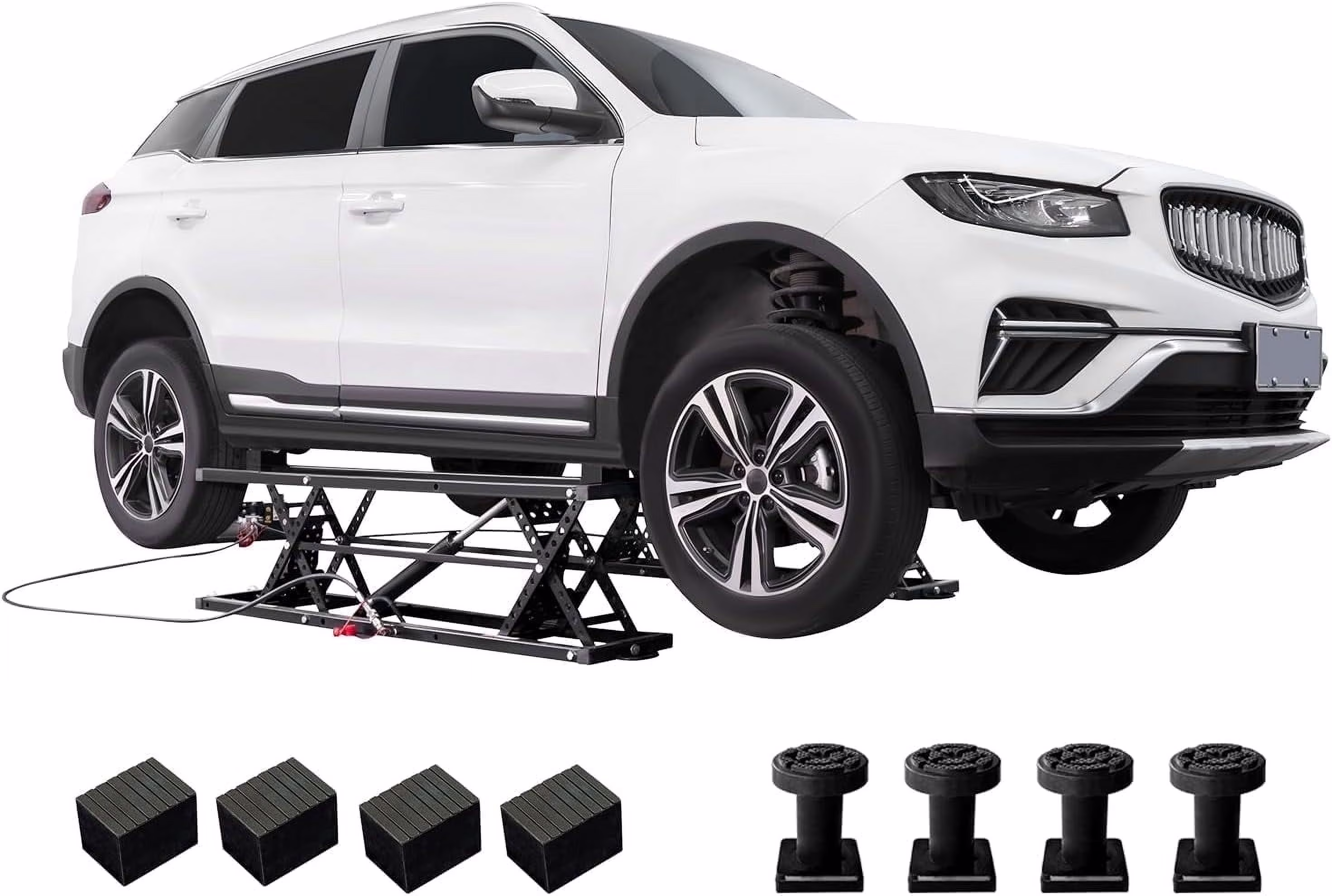 Portable Car Lift, Capable of Lifting 5000 LBS Quick Jack with a Maximum Height of 26", Car Lifts for Shop and Home Garage, Black(5000 lbs)