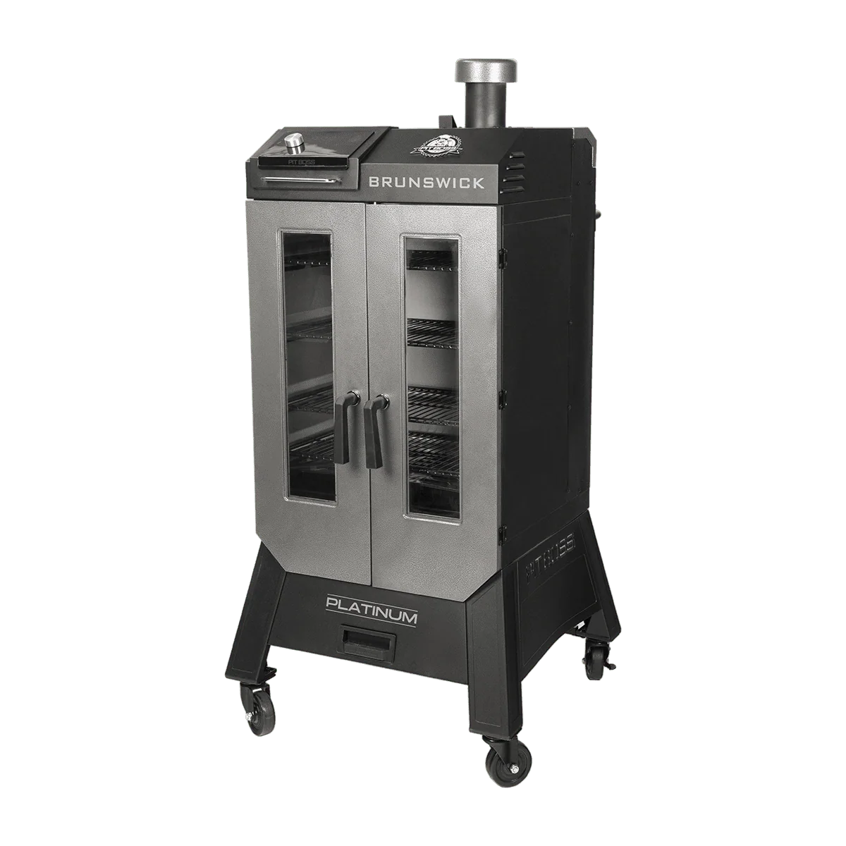 Platinum Brunswick Wi-Fi® Enabled Wood Pellet Vertical Smoker - Image 3