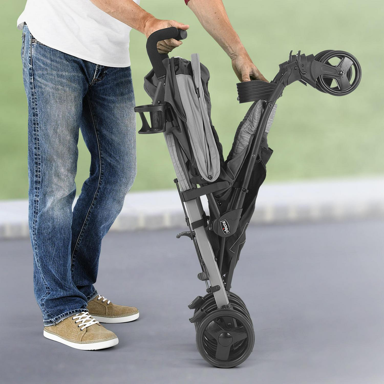 Chicco Liteway Lightweight Stroller - Moon Grey (Grey/Black)