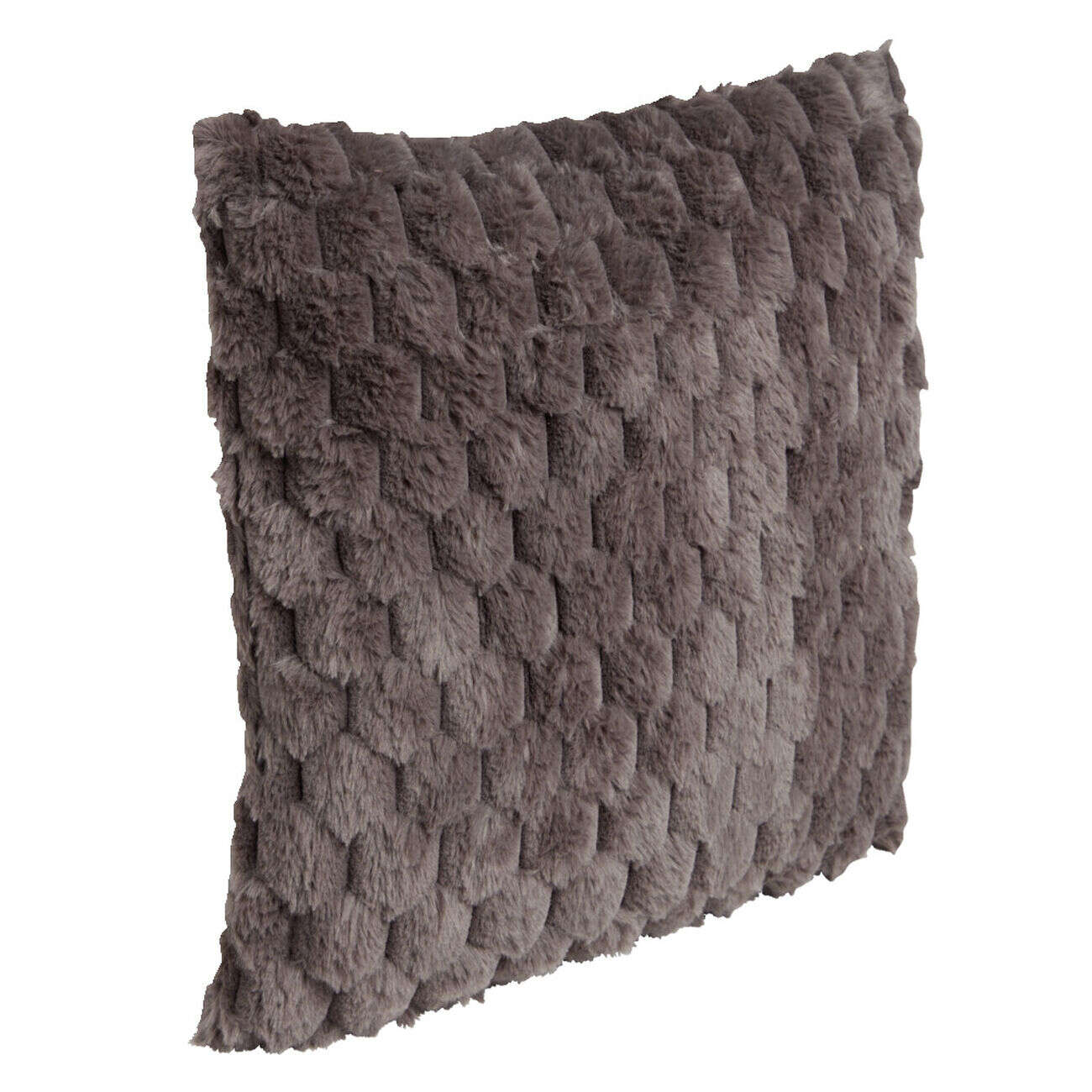 Coussin carré toucher peluche 40x40cm - 4 modèles