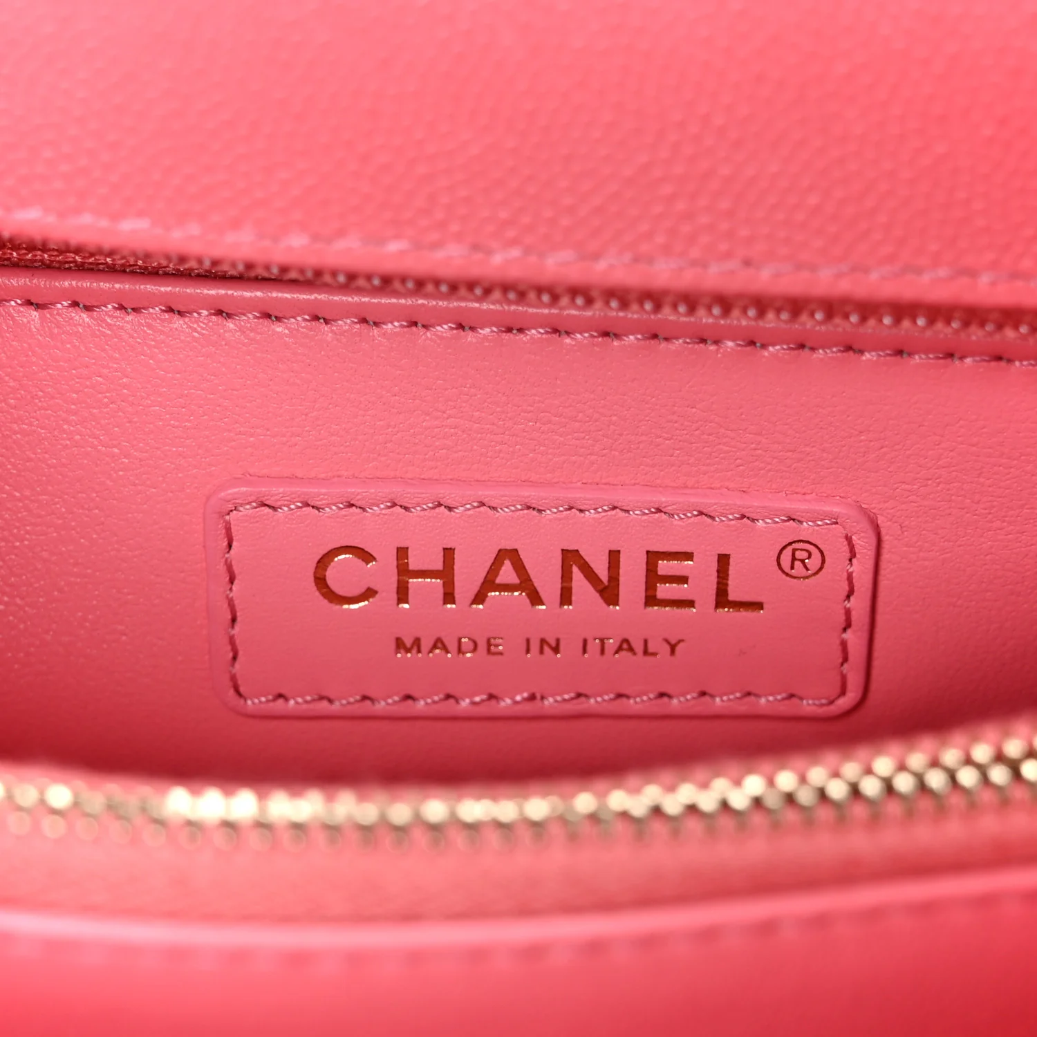 Caviar Quilted Small Coco Handle Flap Pink