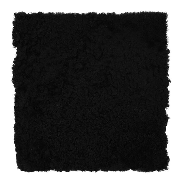 Sitteunderlag new zealand kort ull 40x40 cm black
