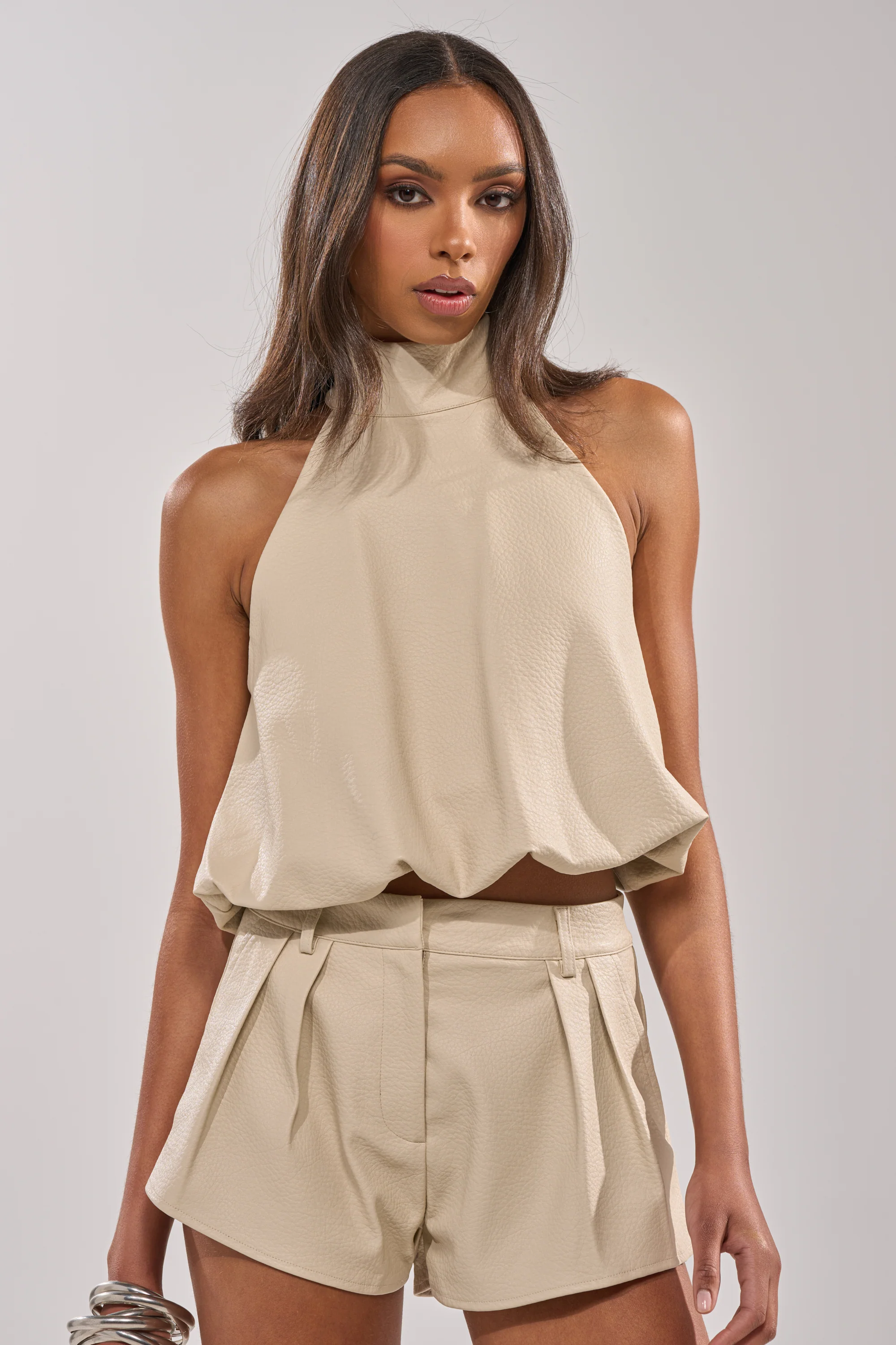 UBAE LEATHER TOP - Akira Store