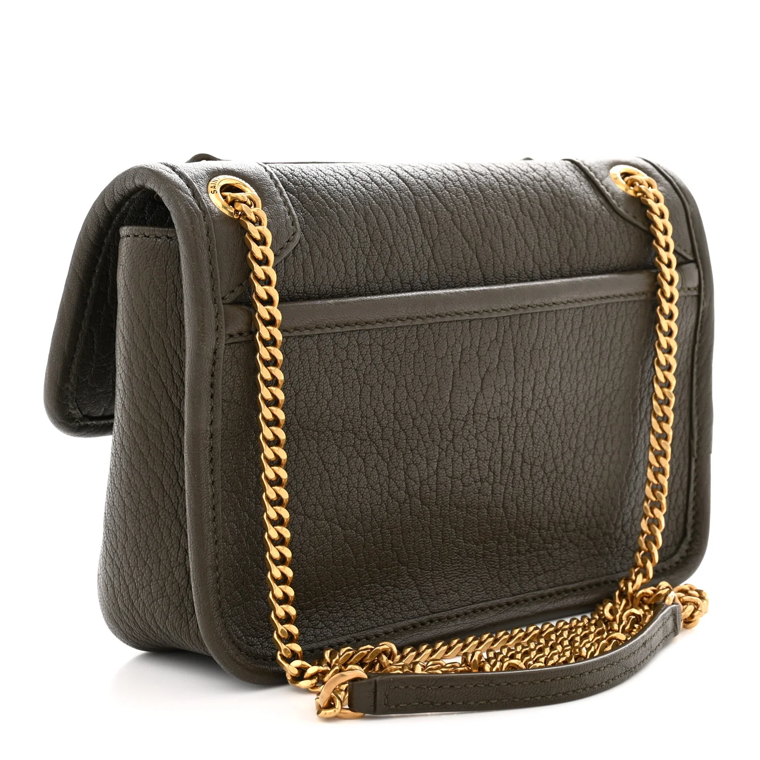 Grained Lambskin Monogram Mini Niki Chain Satchel Light Musk