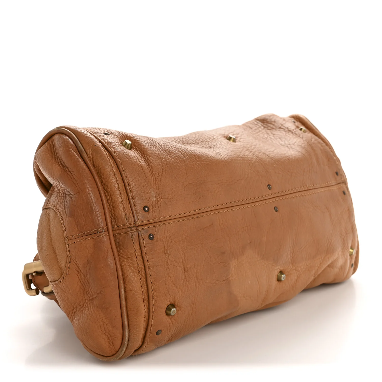 Calfskin Medium Paddington Satchel Tan