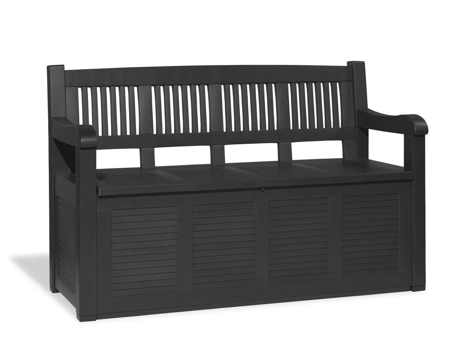 LIVARNO home Banc de jardin avec coffre de rangement, 280 L, en plastique