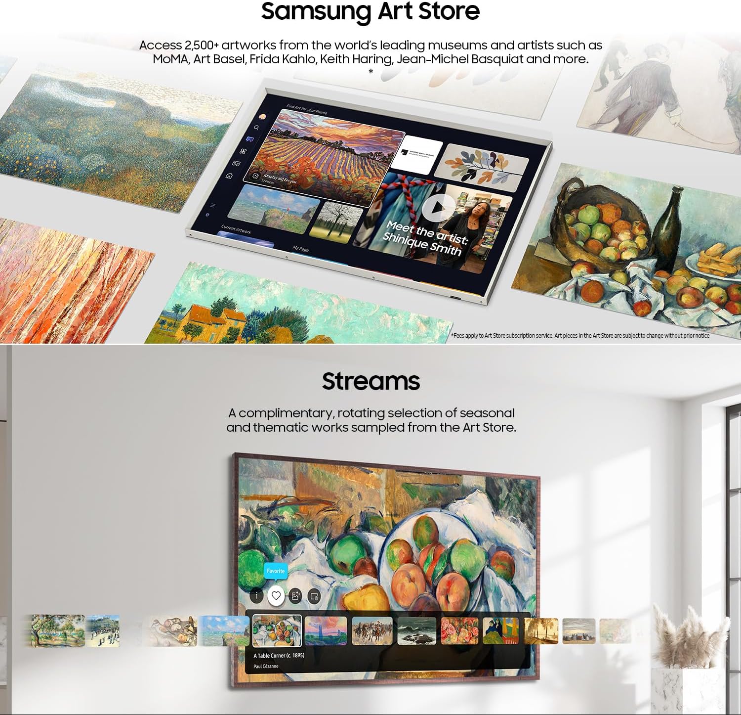 SAMSUNG 65-Inch Class QLED 4K LS03D The Frame Series Quantum HDR Smart TV w/Dolby Atmos  Art Mode  Anti-Reflection  Customizable Frame  Slim Fit Wall Mount with Alexa Built-in (QN65LS03D  2024 Model)
