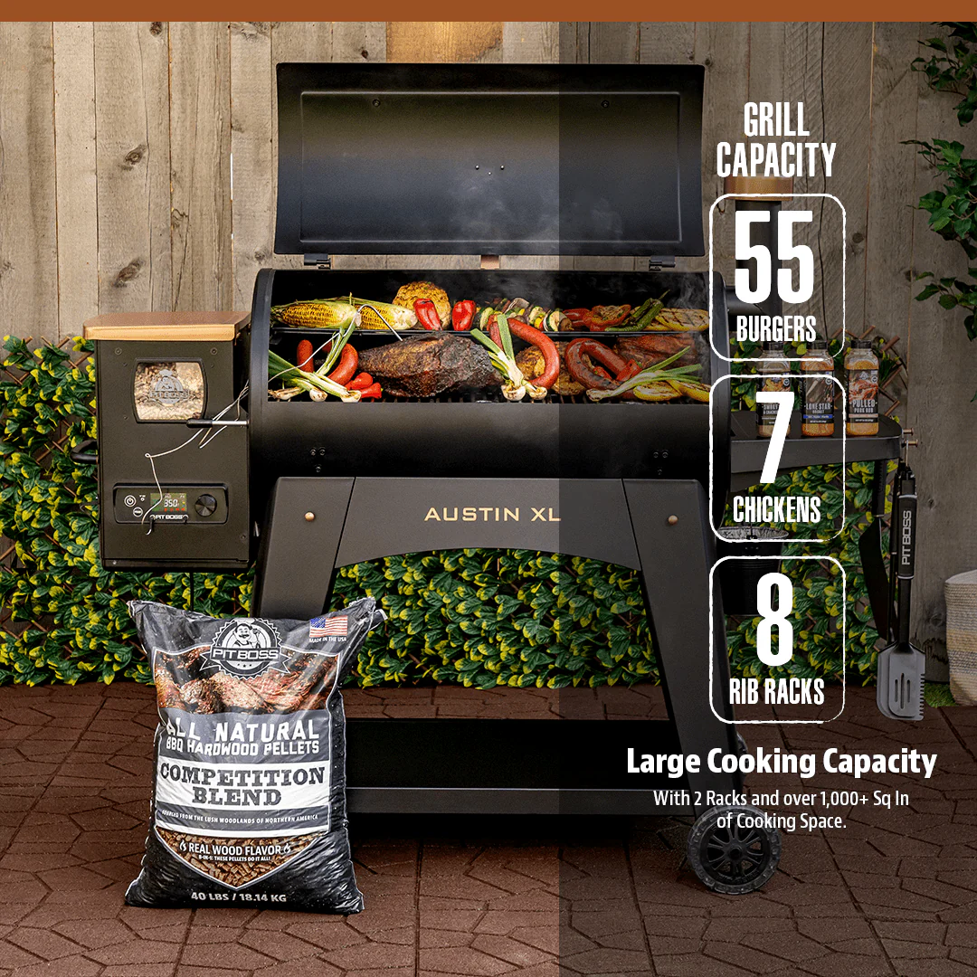 Pit Boss Austin XL 1000 Sq in Wood Fired Pellet Grill and Smoker �?Onyx Series Image 7