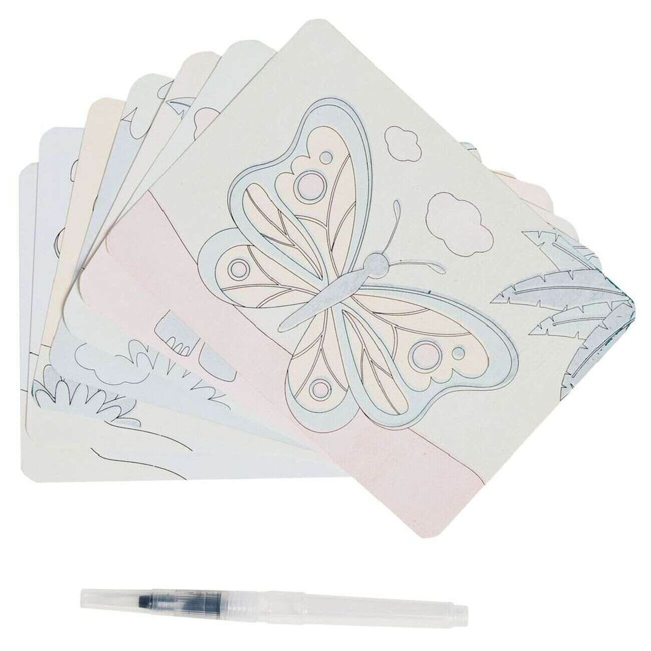 Activité coloriage carte magique x6