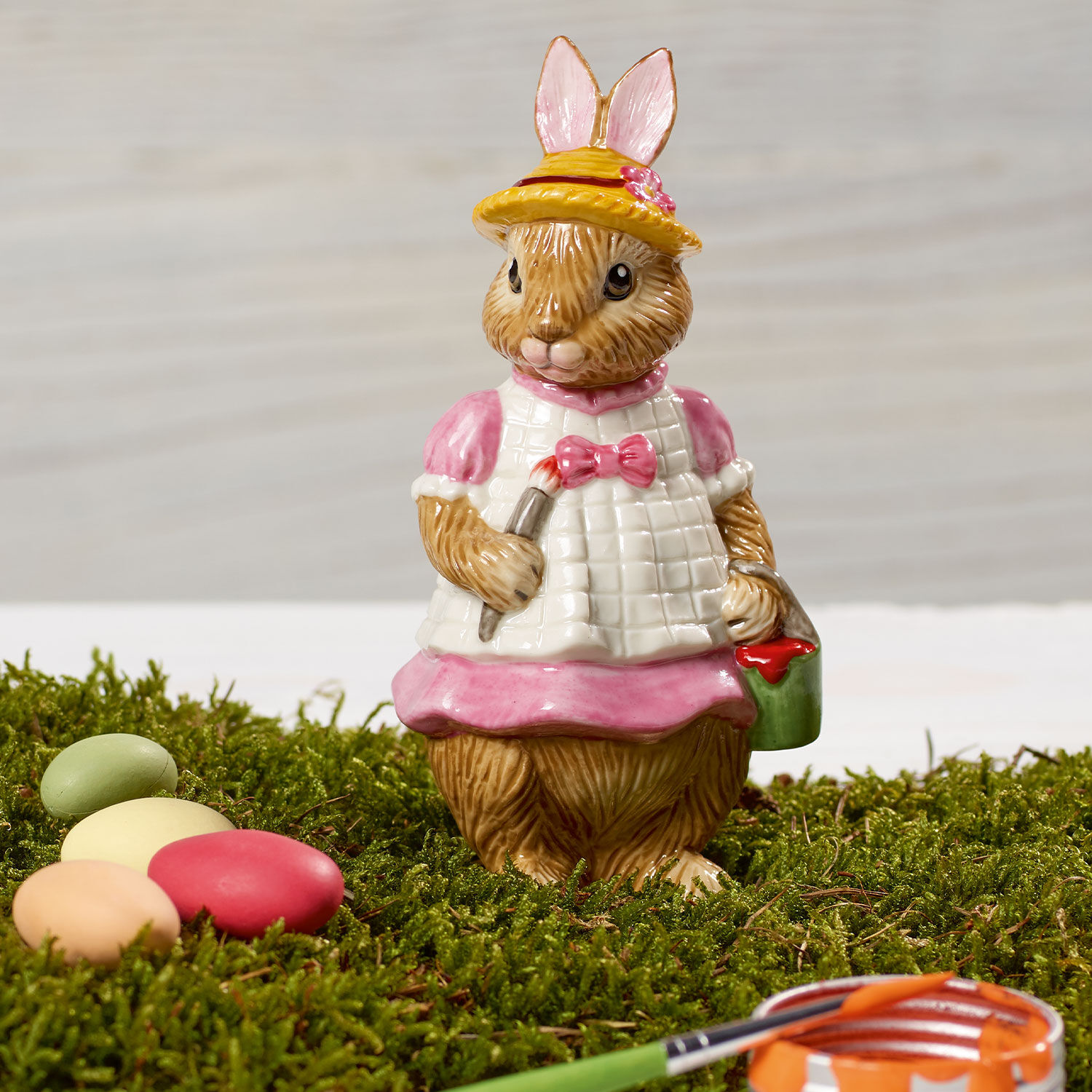 Bunny Tales Easter figurine - Multi-colored, 2'' x 2.4'' x 5'', porcelain